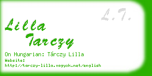 lilla tarczy business card